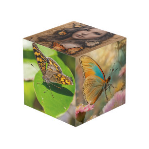 Cube photo personnalisé 4"