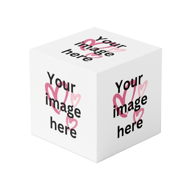 cube photo personnalisé pour cadeau (Angle devant)