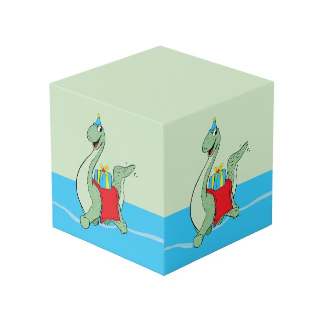 Cube Photo Petit, Anniversaire Dinosaur (Angle devant)