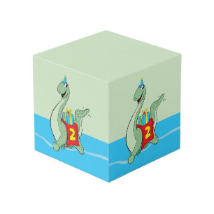 Cube Photo Petit garçon, 2e anniversaire Dinosaur