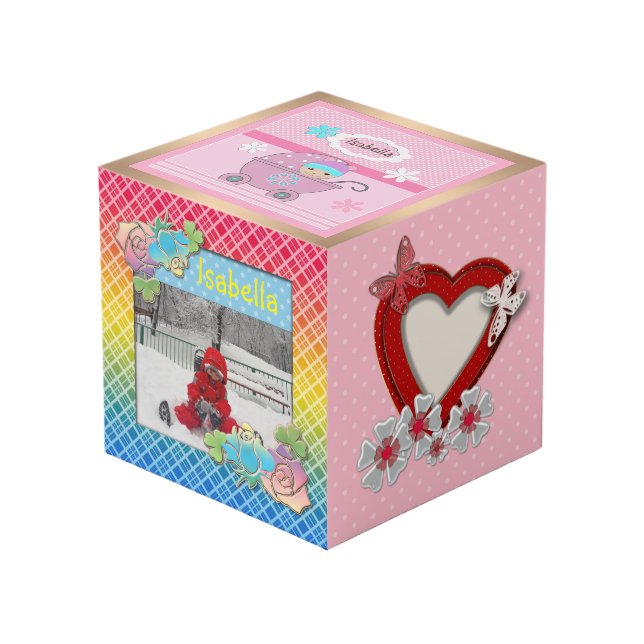 Cube Photo Pour la fille, ta photo (Angle devant)