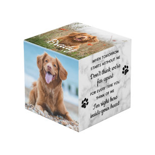 Cube Photo Quand Demain Commence Sans Moi Photo Pet Memorial
