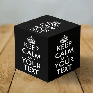 Cube Photo Restez calme et continuez - Créez votre propre