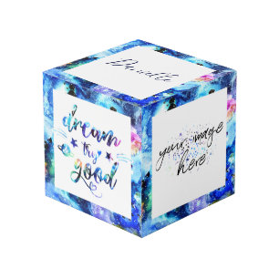 Cube Photo Rêvez. Essaie. Faites du bien.