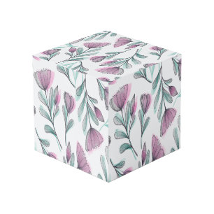 Cube Photo Roses violets