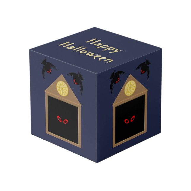 Cube Photo Un manque de bonté Ravens Halloween Personnalisé (Angle devant)