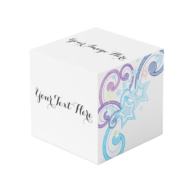 Cube Photo Une fois sur une étoile filante (Angle devant)