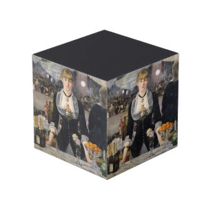 Cube Photo Victorian Barmaid Girl at Folies Bergere, France