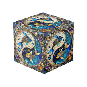 Cube Photo Zodiaque - Poissons Yin et Yang