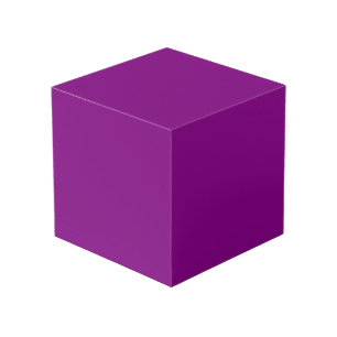 Cube pourpre en couleur solide