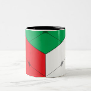 Cube Puzzle Game  Two-Tone Coffee Mug