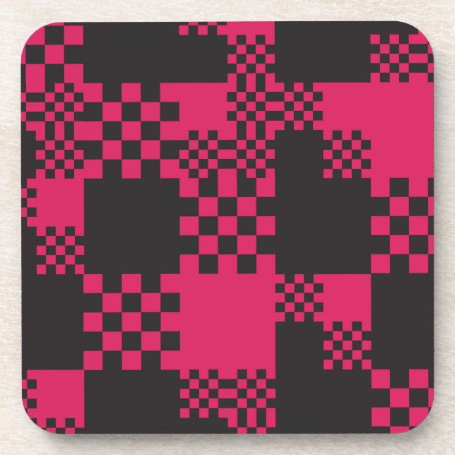 cube square block shape creative coaster (Front)