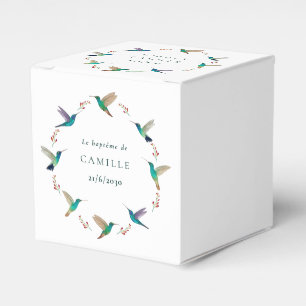 Cube surprise baptême favor box