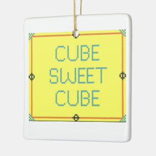 Cube Sweet Cube   Work Place Humour Ceramic Ornament
