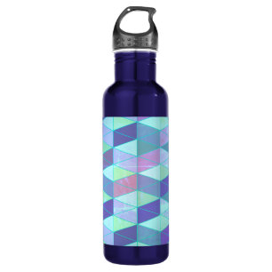 Cubes Into Triangles Geometric Pattern 710 Ml Water Bottle