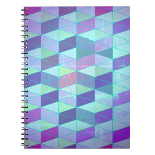 Cubes Into Triangles Geometric Pattern Notebook