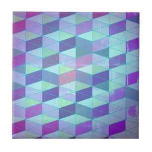 Cubes Into Triangles Geometric Pattern Tile