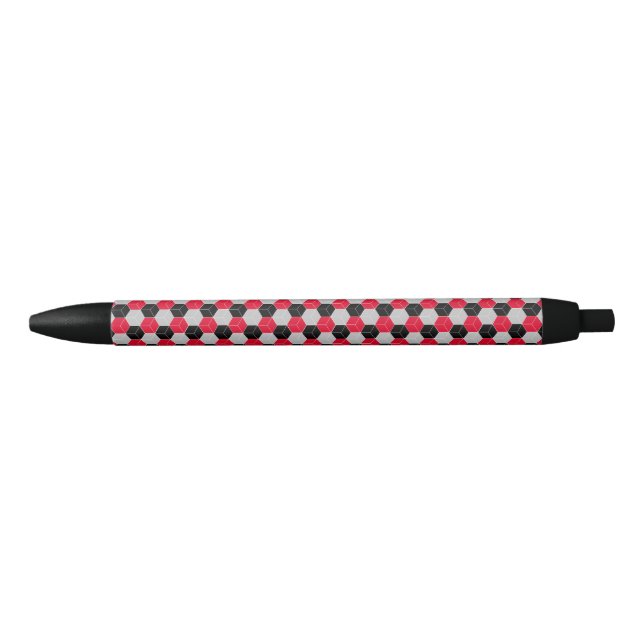 Cubic 3d pattern black ink pen (Front)