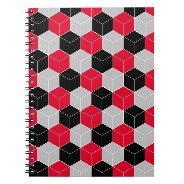 Cubic 3d pattern notebook (Front)