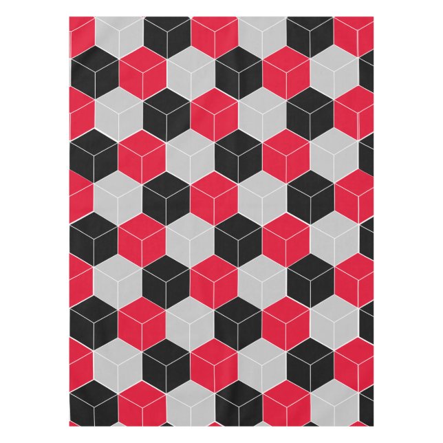 Cubic 3d pattern tablecloth (Front)
