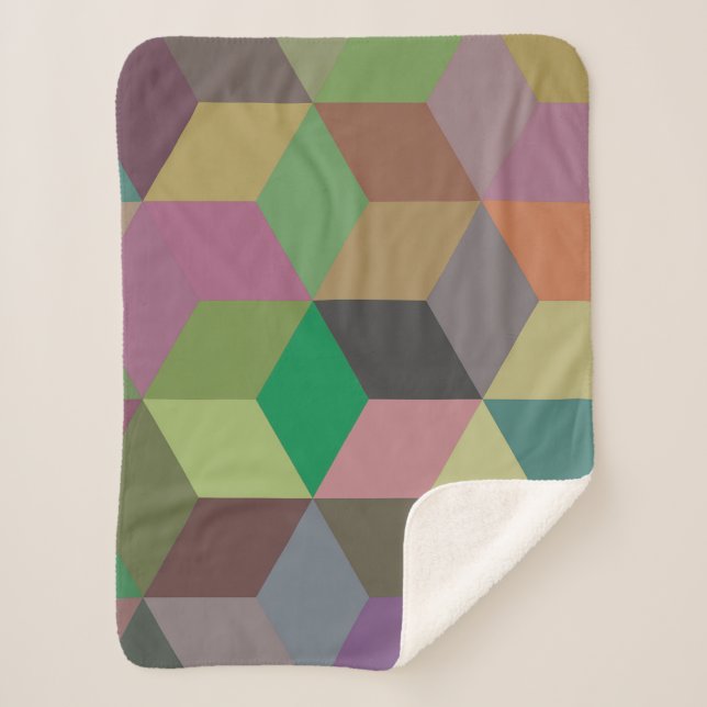Cubic Sherpa Blanket (Front)