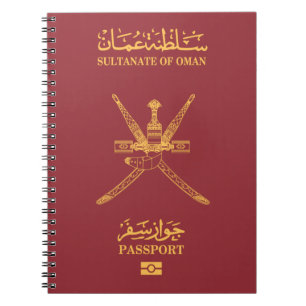 Cubierta para pasaporte de Omán Notebook