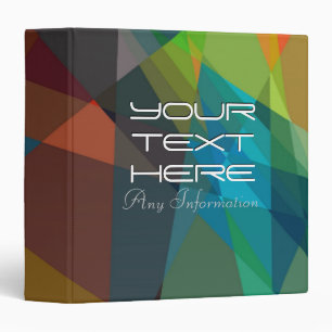 Cubism Abstract Art Modern Geometric Pattern 4 Binder
