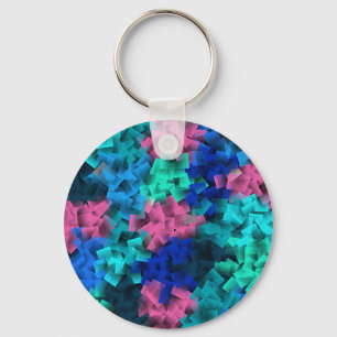 Cubism, art style and painting, keychain