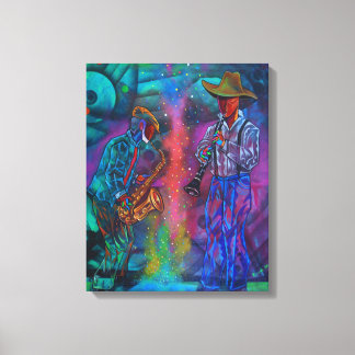 Cubism Jazz Musicians Canvas Print
