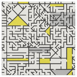 Cubism Maze Fabric