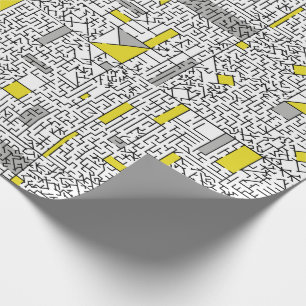 Cubism Maze Wrapping Paper