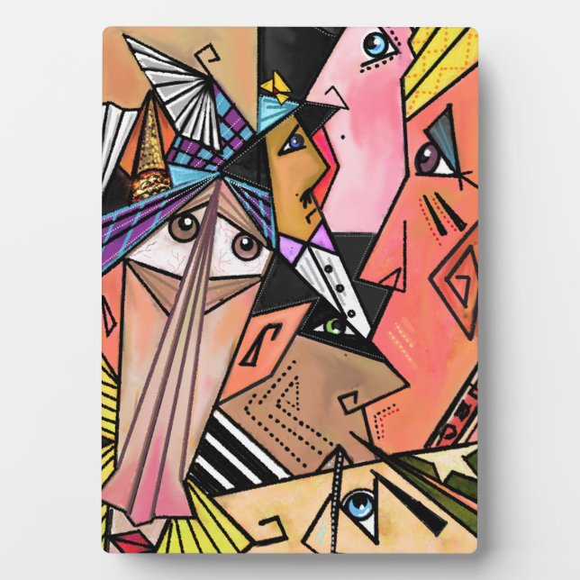 Cubism Portrait Plaque (Front)