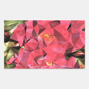 Cubist Abstract Roses Sticker