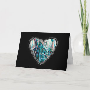 Cubist Art Deco Belly Dancer Holiday Card