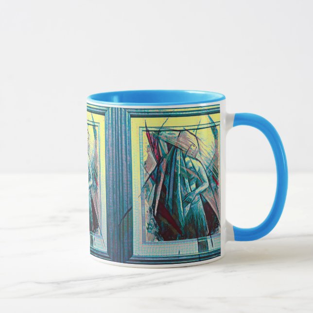 Cubist Art Deco Belly Dancer Mug (Right)