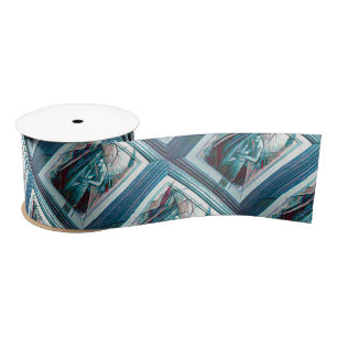 Cubist Art Deco Belly Dancer Satin Ribbon