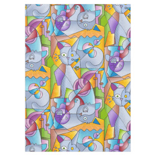 Cubist Cats - The Mininos Tablecloth