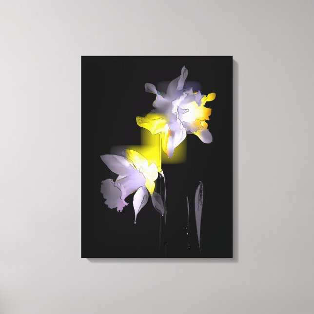 Cubist Daffodils Canvas Print (Front)
