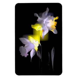 Cubist Daffodils Magnet