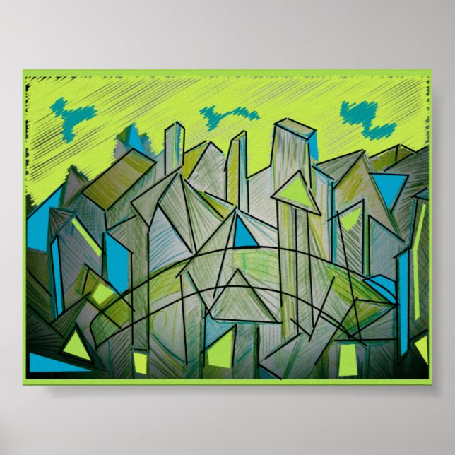 Cubist-inspired Poster (Front)