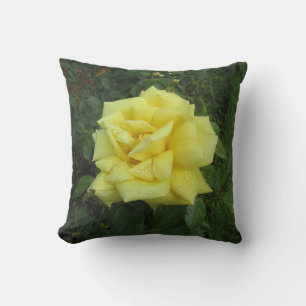 Cubist Rose Throw Pillow