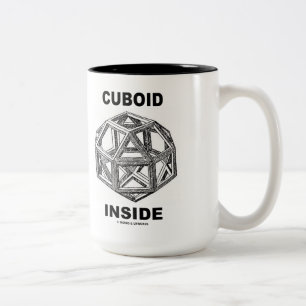 Cuboid Inside (Rhombicuboctahedron) Two-Tone Coffee Mug