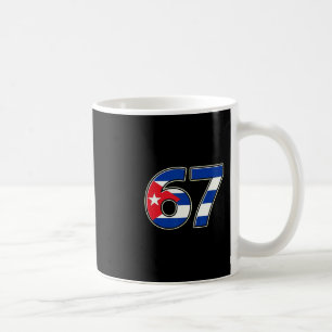 Cuby Flag Number 67 Birthday Year  Coffee Mug