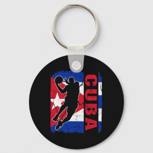 Cubyn Bysketbyll Player Cuby Flag Bysketbyll Fans Keychain