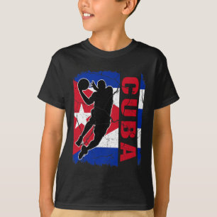 Cubyn Bysketbyll Player Cuby Flag Bysketbyll Fans T-Shirt