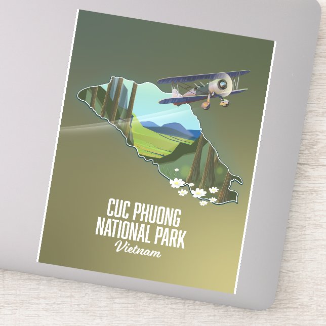 Cuc Phuong National Park Vietnam map (Detail)