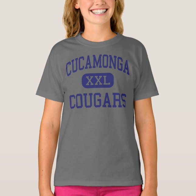 Cucamonga Cougars Middle Rancho Cucamonga T-Shirt (Front)