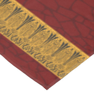 Cucamonga Table Cloth Maroon and Gold