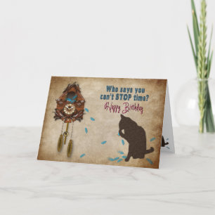 Cuckoo Clock Birthday Card