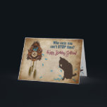 Cuckoo Clock Birthday - GirlFriend Card<br><div class="desc">Put a smile on your girlfriend's face with this cute birthday card</div>